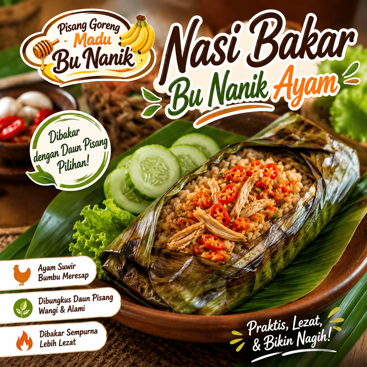 Nasi Bakar Bu Nanik Ayam